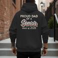 Retro Proud Dad Of a Senior Class Of 2026 Senior Dad 2026 Men's Hoodie Back Print Retro Proud Dad Of a Senior Class Of 2026 Senior Dad 2026 Men's Hoodie Back Print