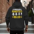 Robotics Father Robotics Dad Men's Hoodie Back Print