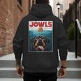 Rottie Rottweiler Jowls Burger Giant Tank Dog Mom Dad Men's Hoodie Back Print