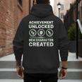 Schwangerschaft Verknden Geschenk Zocker New Character Created Pregnancy Announcement Dad Gamer Men's Hoodie Back Print