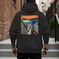 The Scream Cat Parody For Kitty Cat Lover Cat Mom Cat Dad Men's Hoodie Back Print The Scream Cat Parody For Kitty Cat Lover Cat Mom Cat Dad Men's Hoodie Back Print