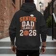 Senior Dad Class Of 2026 Graduate Basketball Graduation 2026 Men's Hoodie Back Print