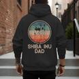 Shiba Inu Dog Vintage Shiba Inu Dad Men Women Men's Hoodie Back Print