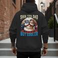 Shih Tzu Dad Like A Regular Dad But Cooler Dog Father's Day Men's Hoodie Back Print Shih Tzu Dad Like A Regular Dad But Cooler Dog Father's Day Men's Hoodie Back Print