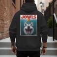 Siberian Husky Jowls Sled Dog Mom Top Alaskan Dog Dad Men's Hoodie Back Print
