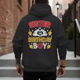 Sister Of The Birthday Boy Family Matching Dad Mom Men's Hoodie Back Print