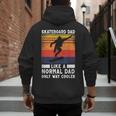 Skateboard Like A Normal Dad Vintage 80S 90S Retro Men's Hoodie Back Print