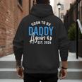Soon To Be Daddy Again Est 2026 Dad Baby Announcement Men's Hoodie Back Print