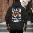 Sports Dad Of The Birthday Baller Sports Family Party Men's Hoodie Back Print
