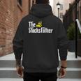 The Stocks Father Trader Dad Men's Hoodie Back Print