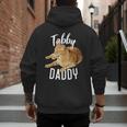 Tabby Daddy Cat Lover Saying Graphic Men's Hoodie Back Print