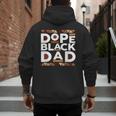 History Month Family Matching Melanin Dope Black Dad Men's Hoodie Back Print