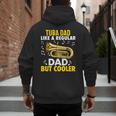 Tuba Player Men Dad Grandpa Marching Band Brass Tubist Men's Hoodie Back Print