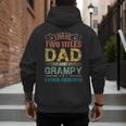 I Have Two Titles Dad And Grampy Tshirt Fathers Day Men's Hoodie Back Print