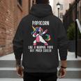 Unicorn Dad Girl Birthday Party Clothing Papacorn Men's Hoodie Back Print