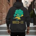 Vegetable Word Game Dad Joke Brocco-Lee Broccoli Men's Hoodie Back Print
