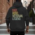 Veteran Dad Men's Hoodie Back Print