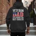 Veteran Dad Like A Normal Dad But Cooler American Flag Men's Hoodie Back Print Veteran Dad Like A Normal Dad But Cooler American Flag Men's Hoodie Back Print