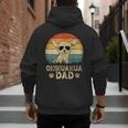 Vintage Chihuahua Dad Dog Lovers Father's Day Tee Men's Hoodie Back Print