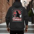 Vintage Dadzilla Father Of The Monsters Fathers Day Men's Hoodie Back Print