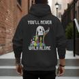 Vintage Father Son Family Autistic Kids Autism Awareness Dad Men's Hoodie Back Print
