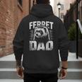 Vintage Ferret Dad Ultimate Pet Lover Ferret Owner Men's Hoodie Back Print