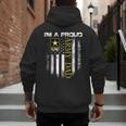 Vintage I'm A Proud Army Dad With American Flag Men's Hoodie Back Print Vintage I'm A Proud Army Dad With American Flag Men's Hoodie Back Print