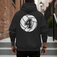Volleyball Player 4 Volleyball Mom Dad Jersey Number 4 Men's Hoodie Back Print