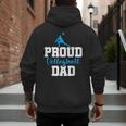Volleyball Player Team Dad Father Proud Volleyball Dad Men's Hoodie Back Print
