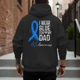 I Wear Blue For My Dad Shirt ALS Awareness Tshirt Men's Hoodie Back Print