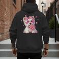 Westie Dog Valentines Day Dog Mom Westie Dad Candy Sucker For Men Women Girls Kids Men's Hoodie Back Print