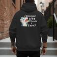 And Why Should I Care Sarcastic Unicorn Dad Mom Men's Hoodie Back Print