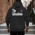 The Winefather Red Wine Tasting Fathers Day Dad Men's Hoodie Back Print