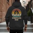 Wrestling Dad Vintage Wrestling Retro Wrestling Lover Men's Hoodie Back Print