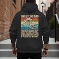 Wrestling Dad Wrestler Wrestling Wrestle Father's Day Men's Hoodie Back Print