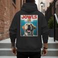 Yellow Lab Jowls Top Labrador Retriever Dog Mom Dad Men's Hoodie Back Print