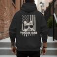 Yorkie Dad Cool Vintage Retro Proud American Men's Hoodie Back Print