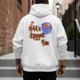 44 Biggest Fan Of Basketball Player Number 44 Dad Mom Men's Hoodie Back Print