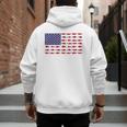 American Flag Fishing-Shirt Men Kids Bass Fish Dad Patriotic Men's Hoodie Back Print