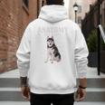 Anatomy Of A Siberian Husky Cute Dog Husky Mom Dad Men's Hoodie Back Print