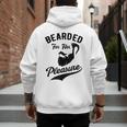 Bearded For Her Pleasure Bearded Dad Father Men's Hoodie Back Print