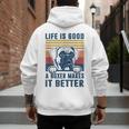 Boxer Dog For Men Women Boxer Dog Dad Mom Small Men's Hoodie Back Print