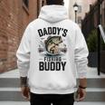 Boy Daddy Fishing Buddy Matching Fishing Bass Fishing Men's Hoodie Back Print
