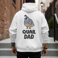 California Quail Bird Dad Quail Dad Men's Hoodie Back Print California Quail Bird Dad Quail Dad Men's Hoodie Back Print