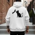 Cat Lover Cat Mom Cat Dad Men Women & Kids Cute Cat Men's Hoodie Back Print