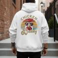 Chicken-Shirt Rooster Daddy Vintage Farmer Dad Father Men's Hoodie Back Print Chicken-Shirt Rooster Daddy Vintage Farmer Dad Father Men's Hoodie Back Print
