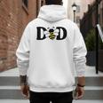Dad Bee Cute Beekeeping 1st Birthday Matching Family Dada Men's Hoodie Back Print