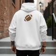 Dad Of The Birthday Boy Football Lover First Birthday Party Men's Hoodie Back Print