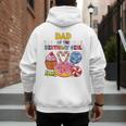 Dad Of The Birthday Girl Candyland Colorful Lollipop Party Men's Hoodie Back Print