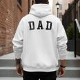 Dad Classic Bold Font Birthday Dad Men's Hoodie Back Print
